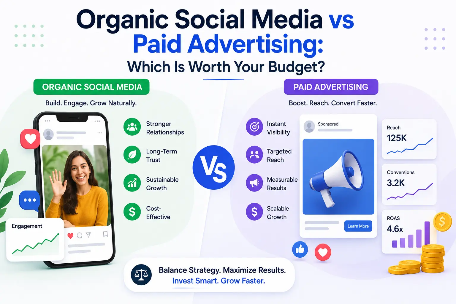 Organic Social Media vs Paid Advertising